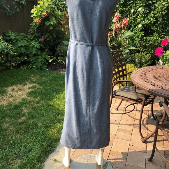 Option Elle Slvless Maxi Shirt Dress Blue S - Picture 10 of 15